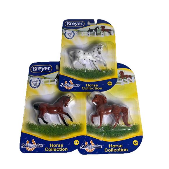 Breyer Other - Breyer Stablemates Horse Collection Appaloosa Arabian Warmblood Toy Lot of 3 NEW